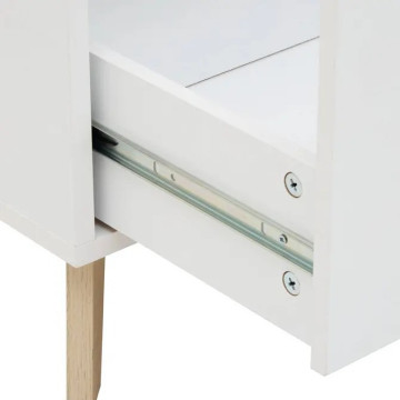 Meuble TV 2 tiroirs Luma 120 cm blanc 5five - Le Dépôt Bailleul