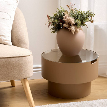 Table café coffre Karun 45 cm mocha Atmosphera - Le Dépôt Bailleul