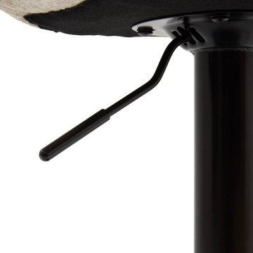 Tabouret de bar pivotant ajustable Cirea chenille beige Atmosphera - Le Dépôt Bailleul