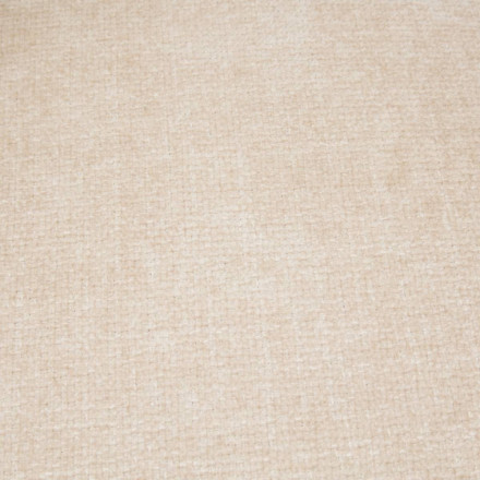 Fauteuil repas Amza chenille ivoire pieds bois naturel Atmosphera - Le Dépôt Bailleul