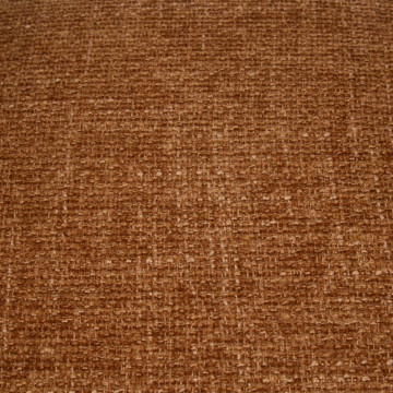 Fauteuil repas Amza chenille bronze pieds bois naturel Atmosphera - Le Dépôt Bailleul