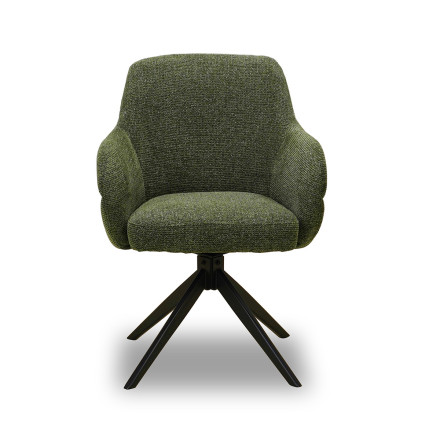 Chaise pivotante Nolan tissu vert Takasit - Le Dépôt Bailleul