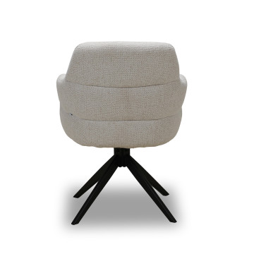 Chaise pivotante Nolan tissu beige Takasit - Le Dépôt Bailleul