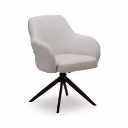 Chaise pivotante Nolan tissu beige Takasit - Le Dépôt Bailleul
