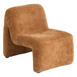Fauteuil bas Astor chenille ambre Atmosphera - Le Dépôt Bailleul