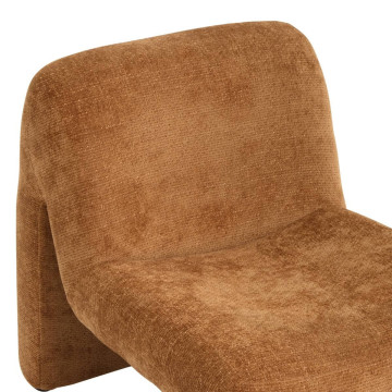 Fauteuil bas Astor chenille ambre Atmosphera - Le Dépôt Bailleul