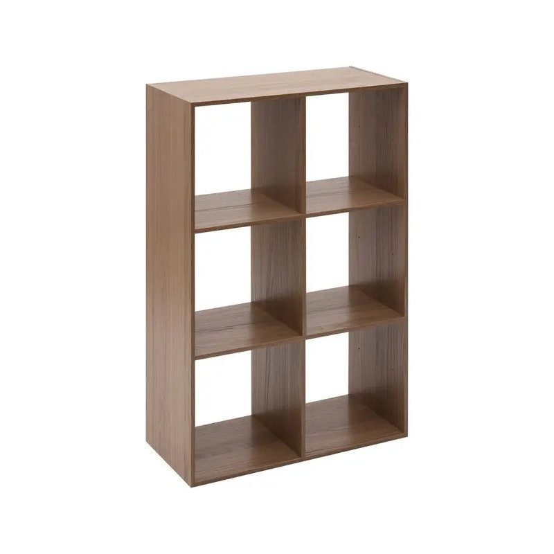 Étagère en bois 6 cases Mix'n Modul effet noyer 5five - Le Dépôt Bailleul