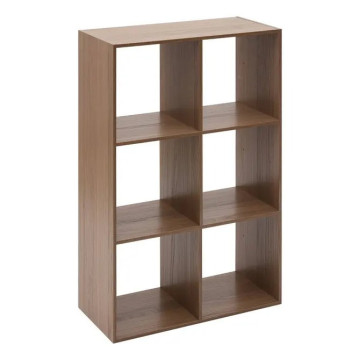 Étagère en bois 6 cases Mix'n Modul effet noyer 5five - Le Dépôt Bailleul