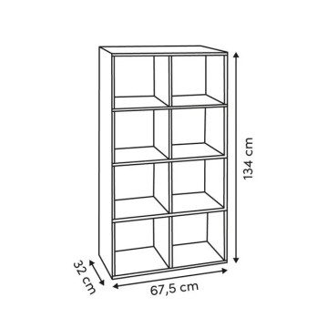 Etagère 8 cases Mix naturel 5five - Le Dépôt Bailleul