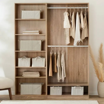 Module étagères Dolo 180 cm MDF naturel 5five - Le Dépôt Bailleul