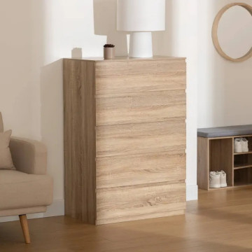 Commode 5 tiroirs Dolo naturel 5five - Le Dépôt Bailleul