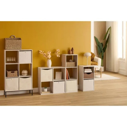 Etagère 2 cases Mix'n Modul effet travertin 5five - Le Dépôt Bailleul
