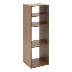 Etagère 2+2 cases Mix'n Modul effet noyer 5five - Le Dépôt Bailleul