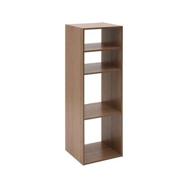 Etagère 2+2 cases Mix'n Modul effet noyer 5five - Le Dépôt Bailleul