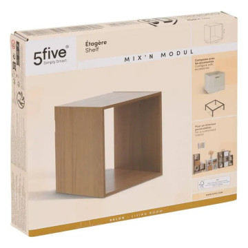 Etagère 1 case Mix'n Modul effet noyer 5five - Le Dépôt Bailleul