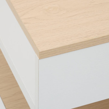 Table basse relevable + coffre Luma 90 cm blanc 5five - Le Dépôt Bailleul