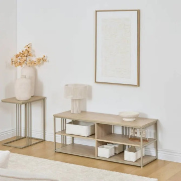 Meuble TV Duna 120 cm 4 niches 5five - Le Dépôt Bailleul