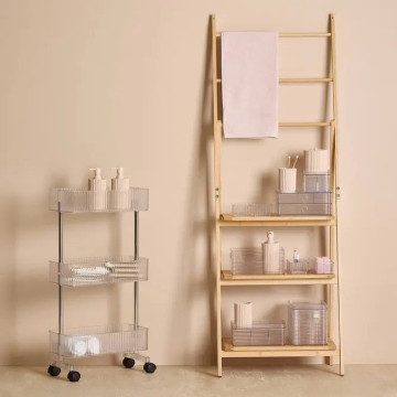 Desserte 3 niveaux Plastor 40 cm PET transparent 5five - Le Dépôt Bailleul