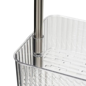 Desserte 3 niveaux Plastor 40 cm PET transparent 5five - Le Dépôt Bailleul