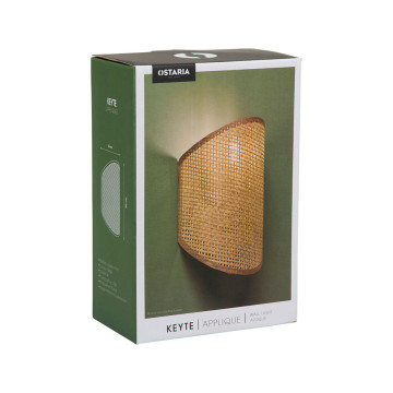 Applique murale cannage Keyte H20 Ostaria - Le Dépôt Bailleul