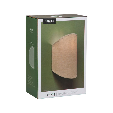 Applique murale lin Keyte H20 beige Ostaria - Le Dépôt Bailleul