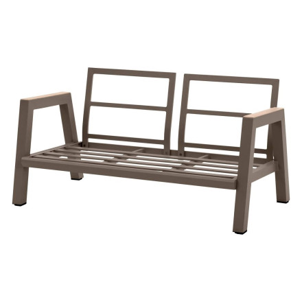 Canapé extérieur 2 places Axiome beige/praline Hespéride- Le Dépôt Bailleul