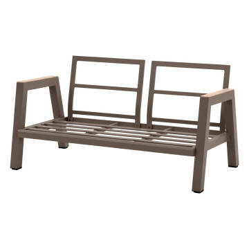 Canapé extérieur 2 places Axiome beige/praline Hespéride- Le Dépôt Bailleul