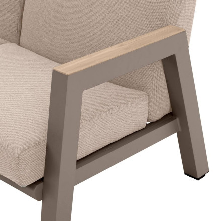 Canapé extérieur 2 places Axiome beige/praline Hespéride- Le Dépôt Bailleul