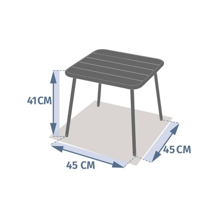 Table basse métal H41 Phuket graphite Hespéride - Le Dépôt Bailleul