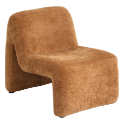 Fauteuil bas Astor chenille ambre Atmosphera - Le Dépôt Bailleul