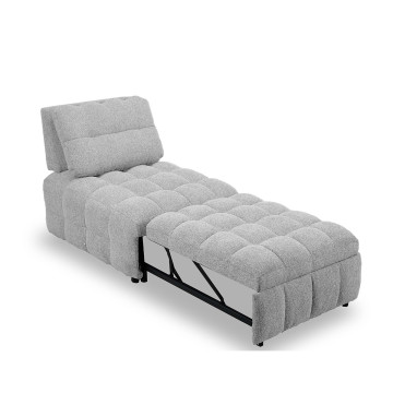 Fauteuil convertible Rapha gris clair Takasit - Le Dépôt Bailleul