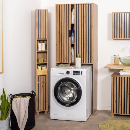 Meuble dessus de machine à laver 2 portes Karma - Le Dépôt Bailleul
