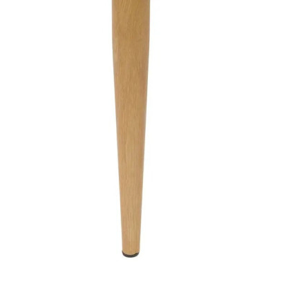 Chaise Céleste bouclette bronza pieds métal effet bois Atmosphera - Le Dépôt Bailleul