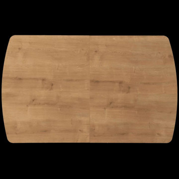 Table à manger extensible 130/160 x 80 cm bois et noir - Le Dépôt Bailleul