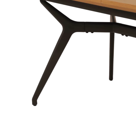 Table à manger extensible 160/240 x 90 cm piétement métal noir - Le Dépôt Bailleul