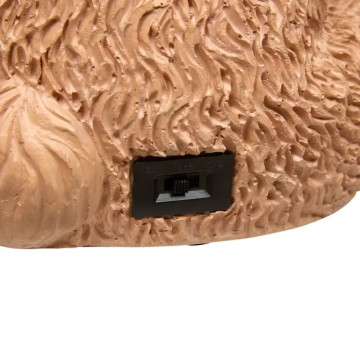 Ours de Noël déco lumineux LED 34 cm résine - Le Dépôt Bailleul