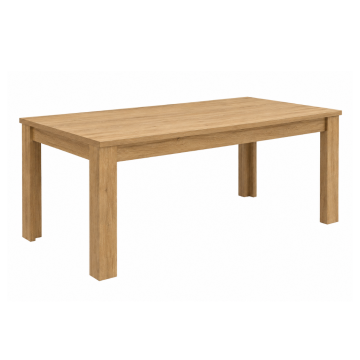 Table à manger 190 x 90 cm coloris chêne Nantes - Le Dépôt Bailleul