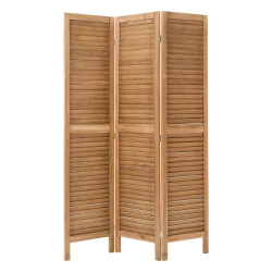 Paravent Camila 120 cm coloris bois Atmosphera - Le Dépôt Bailleul