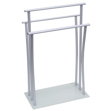 Porte serviette 3 barres en métal et verre trempé - Le Depot Bailleul.