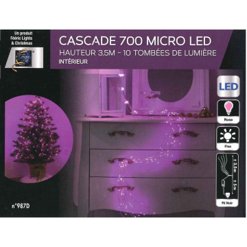 Guirlande électrique 700 LED coloris bleu 10 fils - Le Dépôt Bailleul