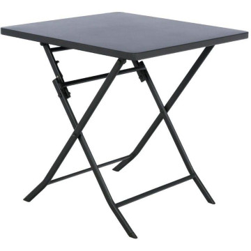 Table carrée Greensboro noir graphite - Le Dépôt Bailleul