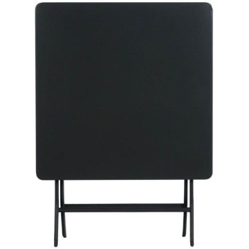 Table carrée Greensboro noir graphite - Le Dépôt Bailleul
