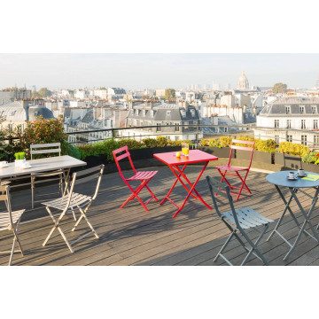 Table carrée Greensboro noir graphite - Le Dépôt Bailleul