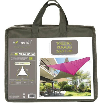 Toile solaire Hespéride Curacao gris 2x2x2m - Le Dépôt Bailleul