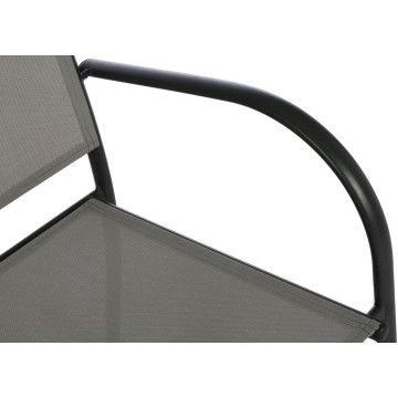 Fauteuil empilable Hespéride galet/graphite - Le Dépôt Bailleul