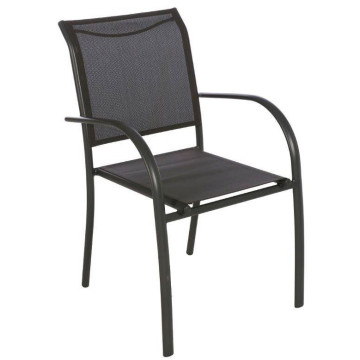 Fauteuil empilable Hespéride anthracite/graphite - Le Dépôt Bailleul