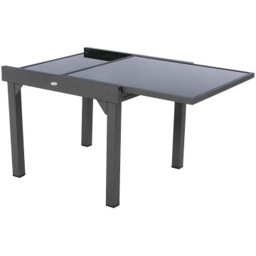 Table piazza extensible anthracite & graphite - Le Dépôt Bailleul