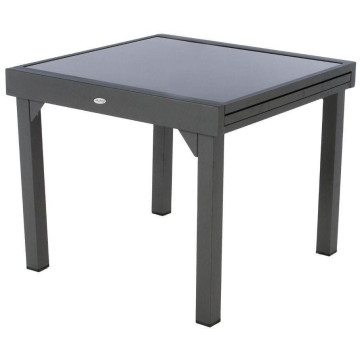 Table piazza extensible anthracite & graphite - Le Dépôt Bailleul