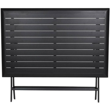 Table aluminium pliante Azua 4 personnes graphite - Le Dépôt Bailleul