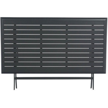 Table rectangulaire pliante Azua 6 places graphite - Le Dépôt Bailleul